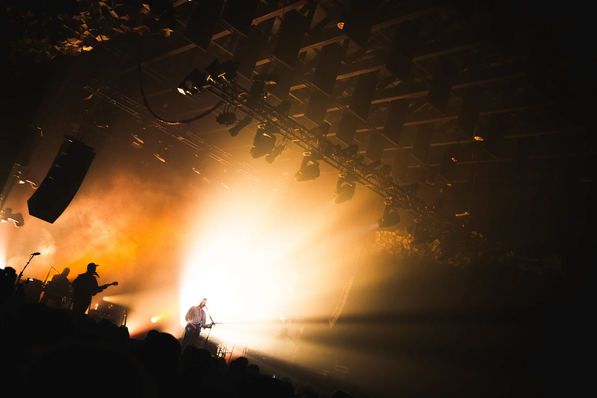  Palace performs their nostalgic track “Ohio,” with Wyndham singing out the evocative lyrics: “There's something can you feel it / When the jukebox plays your song / And it was so much better, when we were grateful all along / When the nothings turne