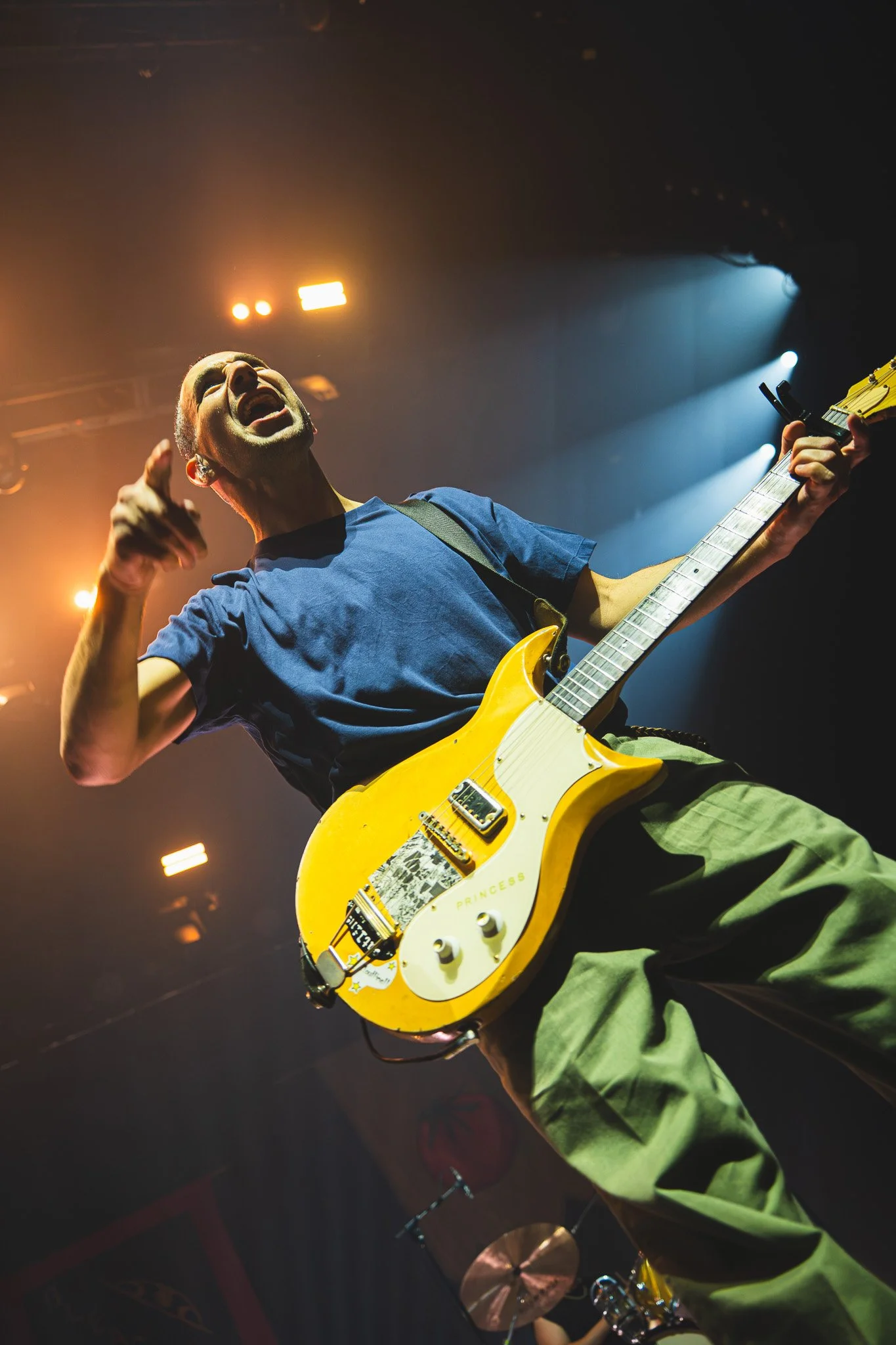  Antonoff belts out "Modern Girl" while playing his Gretsch Princess guitar. 