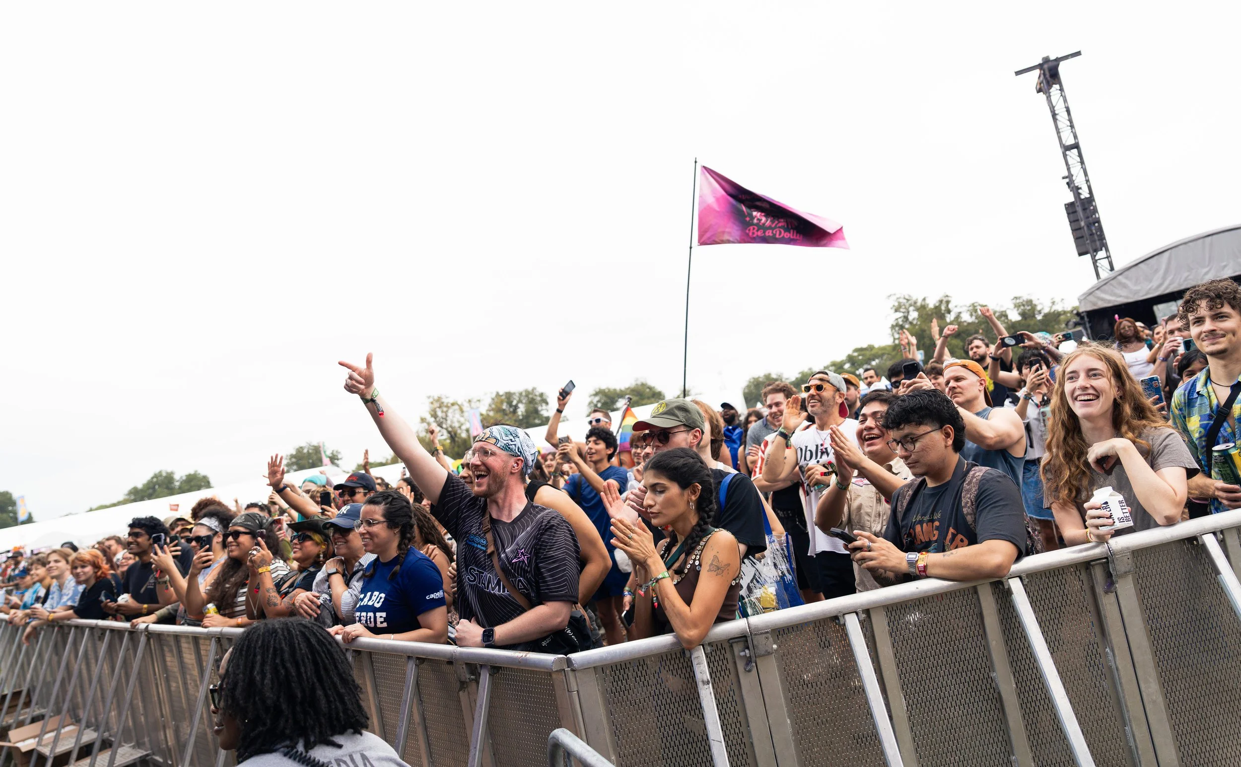  The packed crowd cheers as British-Jamaican singer Rochelle Jordan enters the stage to perform “TTW” at Austin City Limits. 