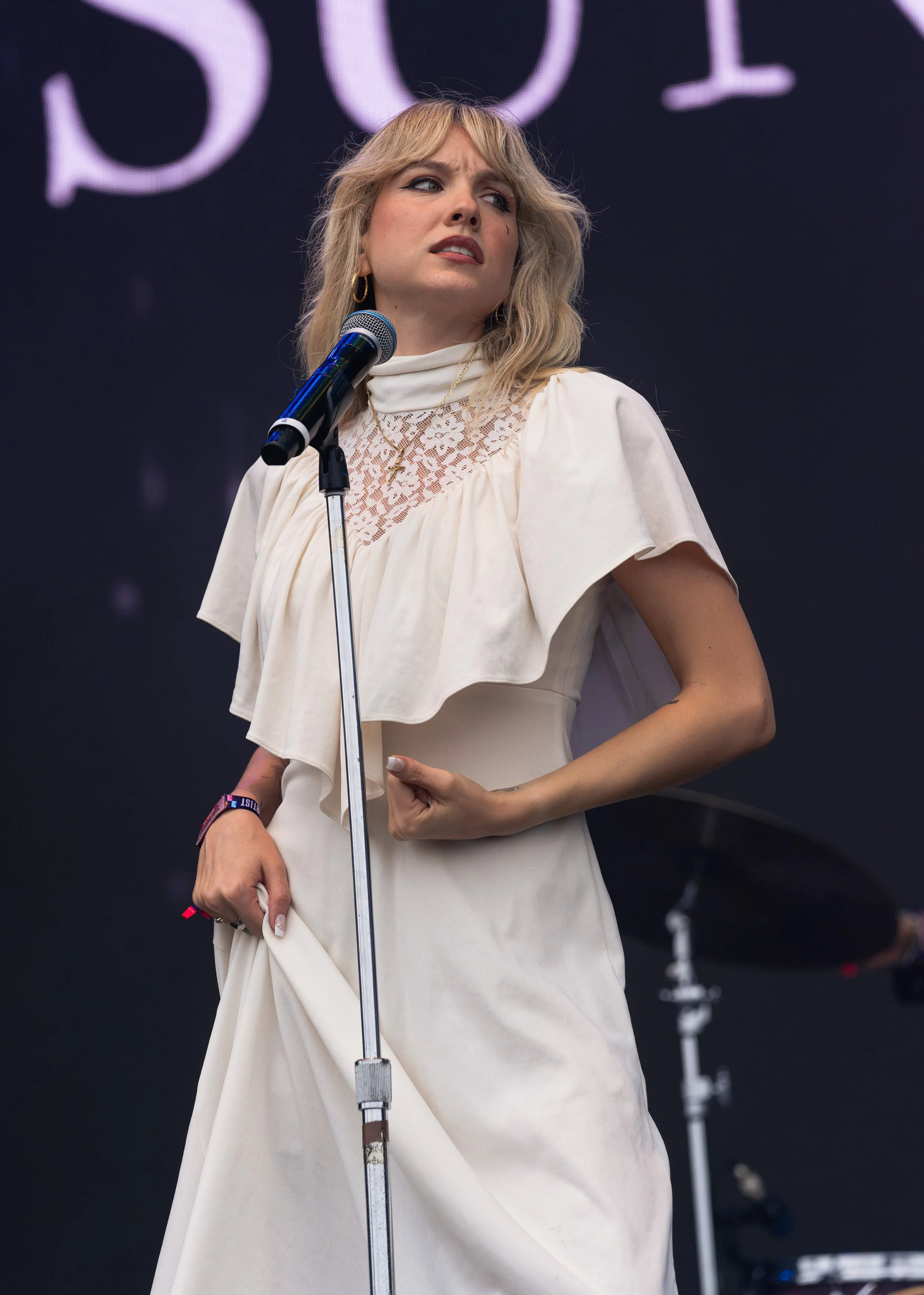  Turner makes a stabbing motion as she performs “Stained Glass Window”: “You're so bad for my health / But I don't want anybody else / The preachers say that I'll go to Hell / But I don't want anybody else.” 