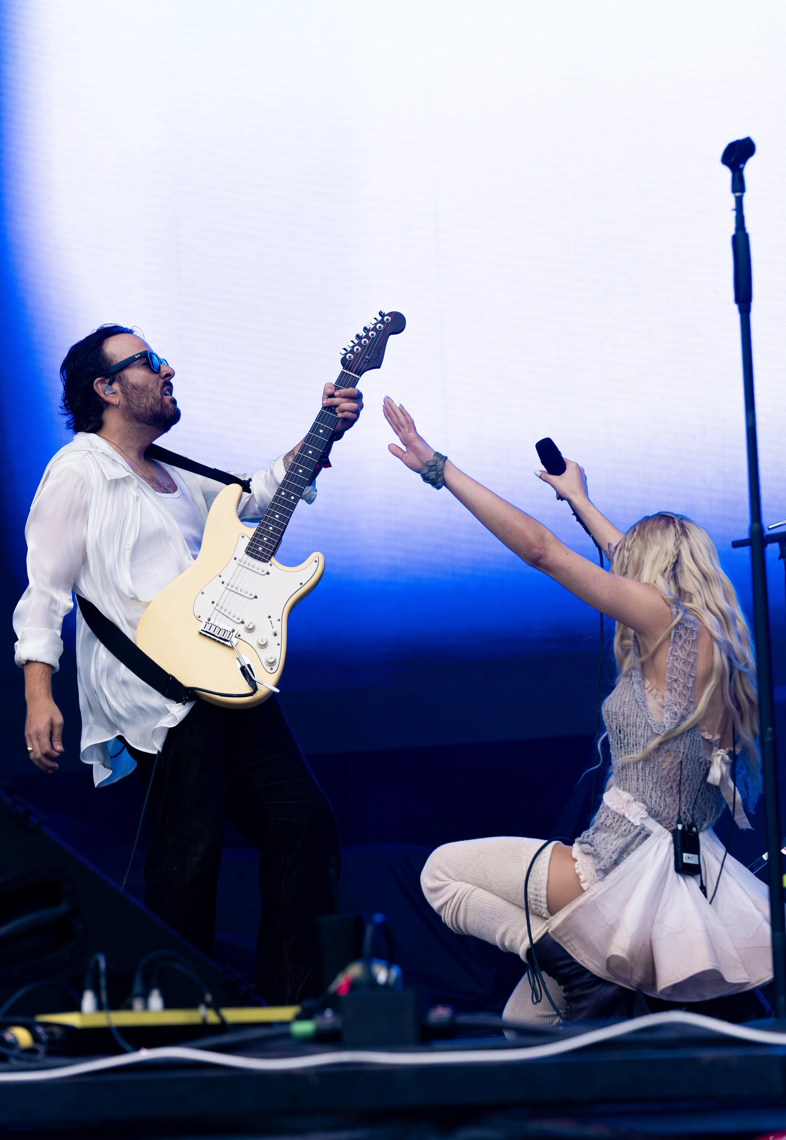  Joy and guitarist Ryan Clapham perform “Hurricane” from Cannons’ 2022 album  Fever Dream.  