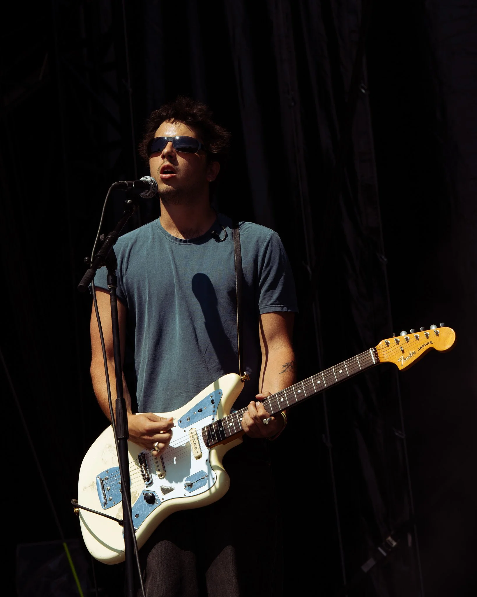  Indie-rock band Radio Free Alice performs a gritty set on the Miller Lite stage. 