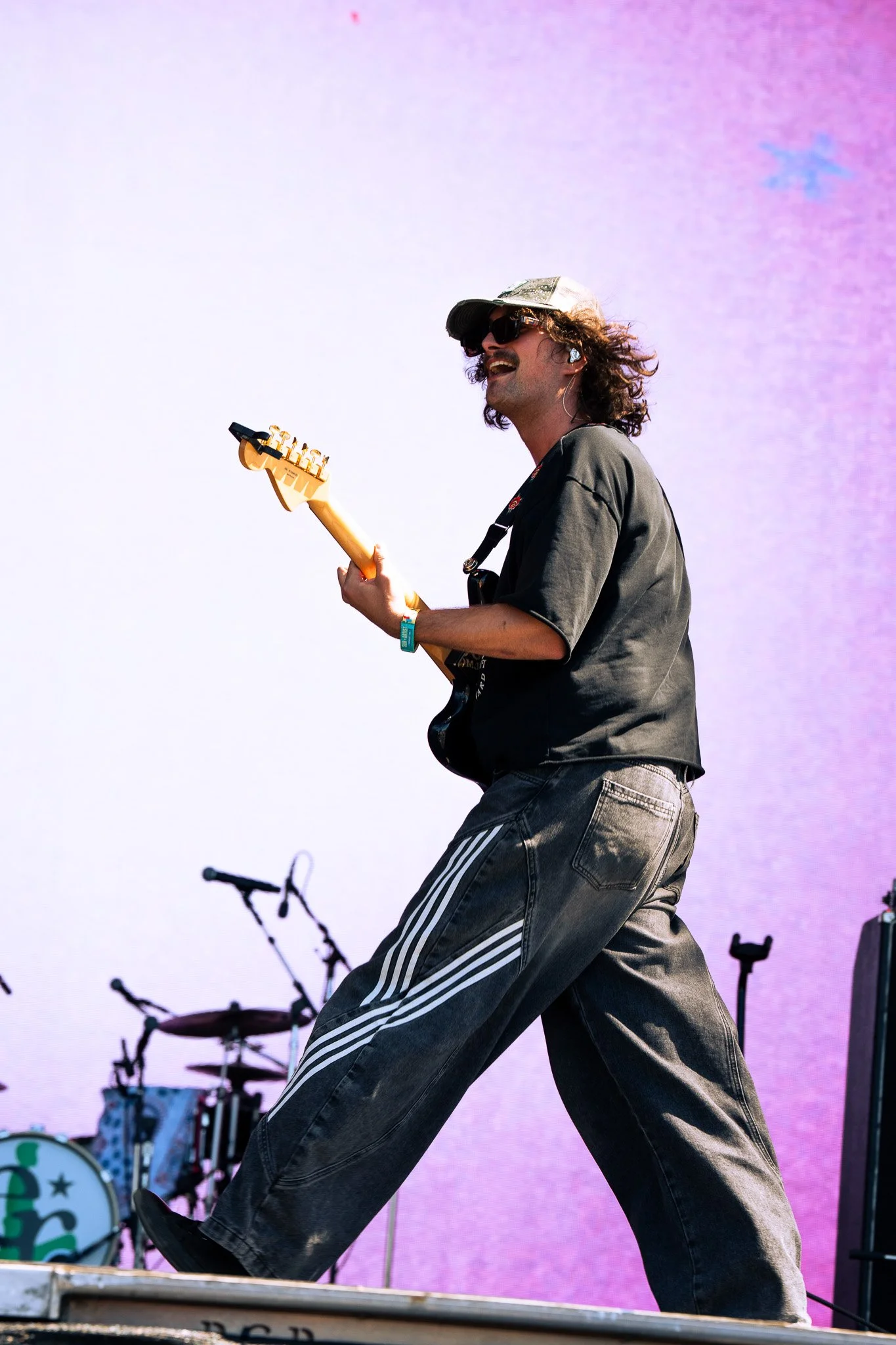  Australian indie-rock band Rum Jungle opens up the American Express stage with a surf-pop set. 