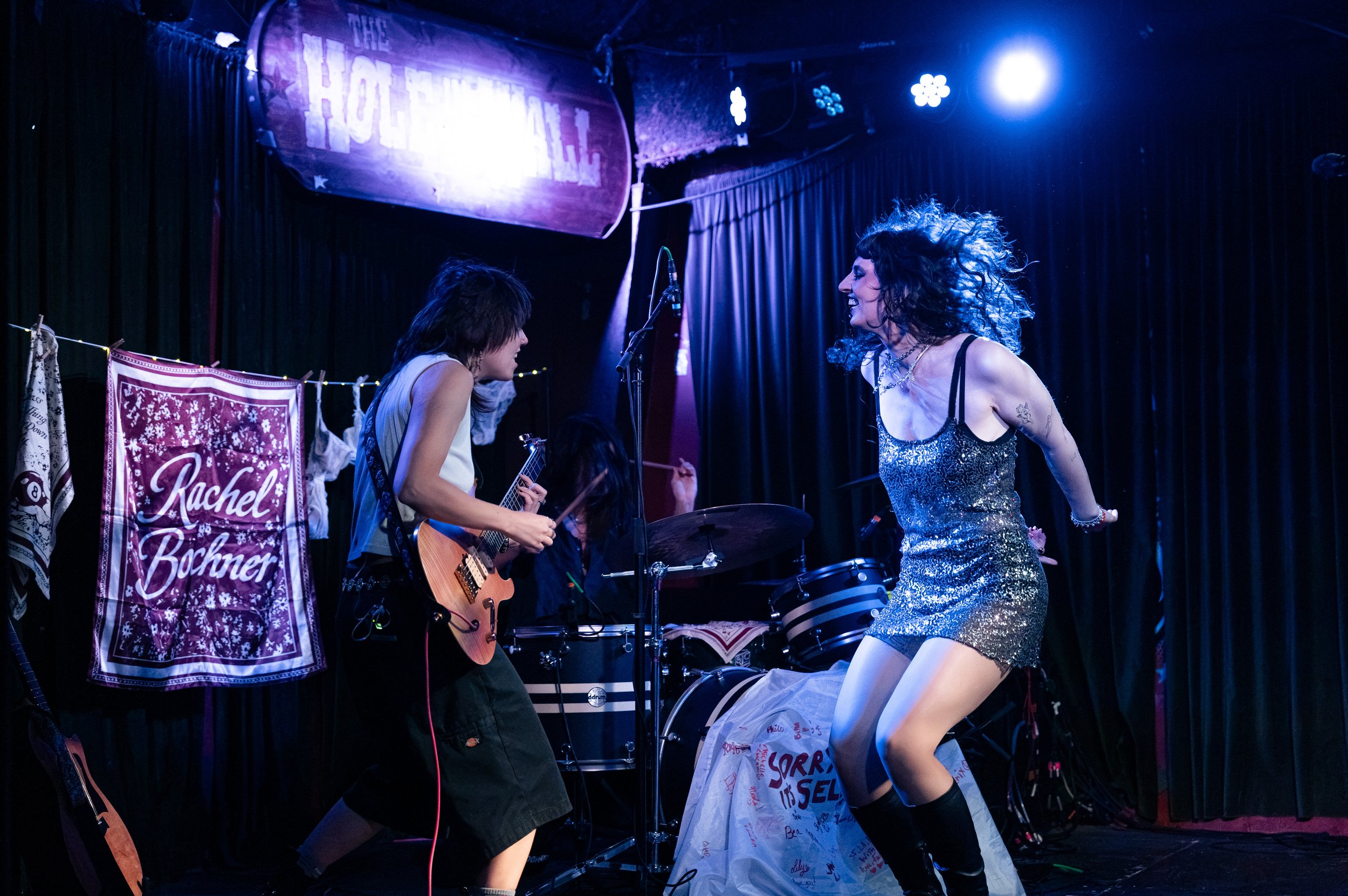  Bochner and Kopcho rock out during the chorus of “How Was I Supposed To Know?” from Bochner’s latest album  I Guess A Sure Thing Couldn’t Go Down Gently.  