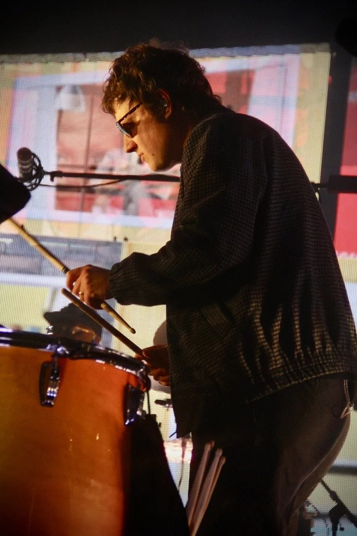  Foster the People’s lead singer Mark Foster bursts onto the stage during the opening&nbsp; chords of “Life on the Nickel.” 
