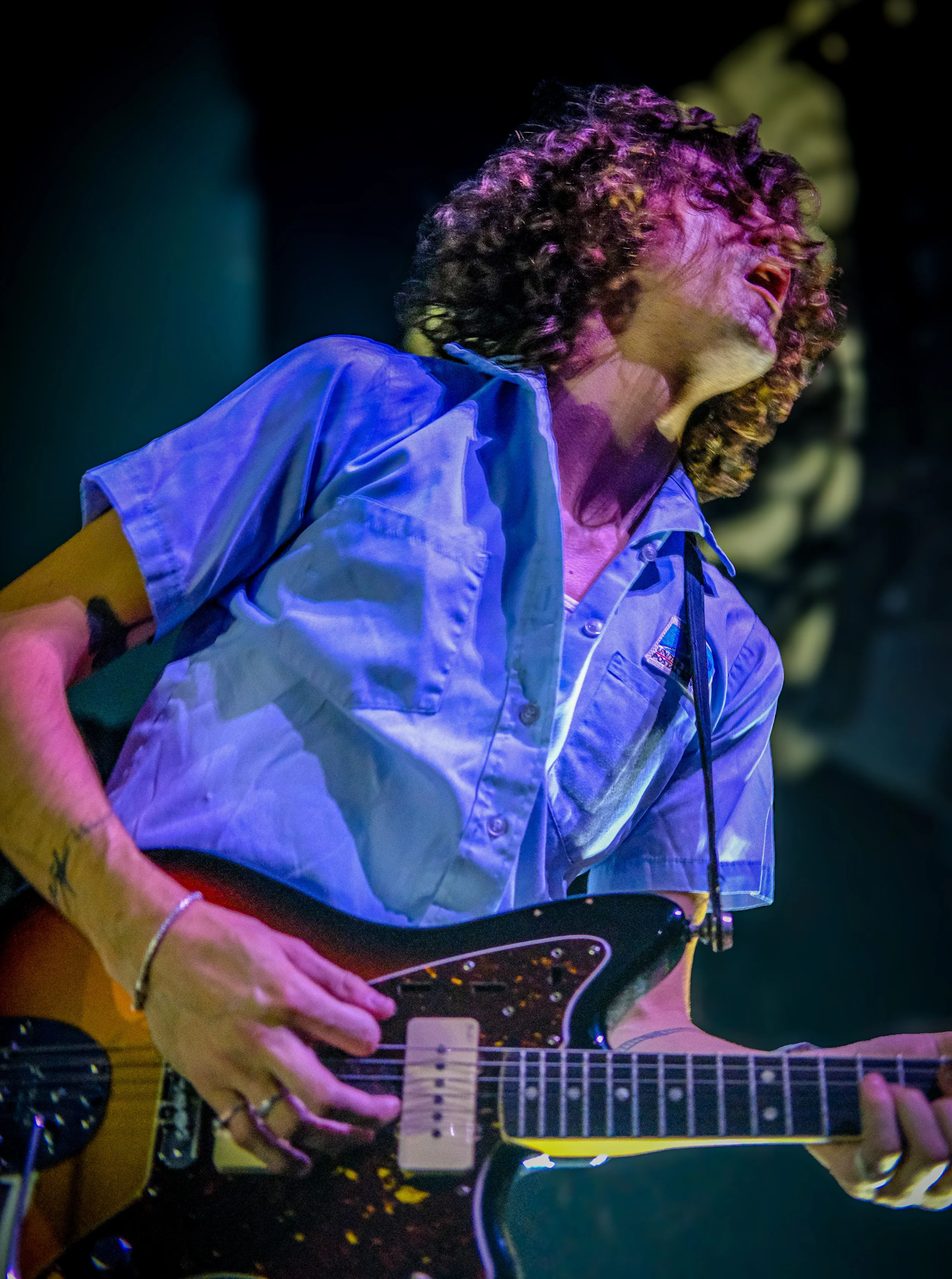  Josh Stirm plays the guitar during “Bittersweet.” 
