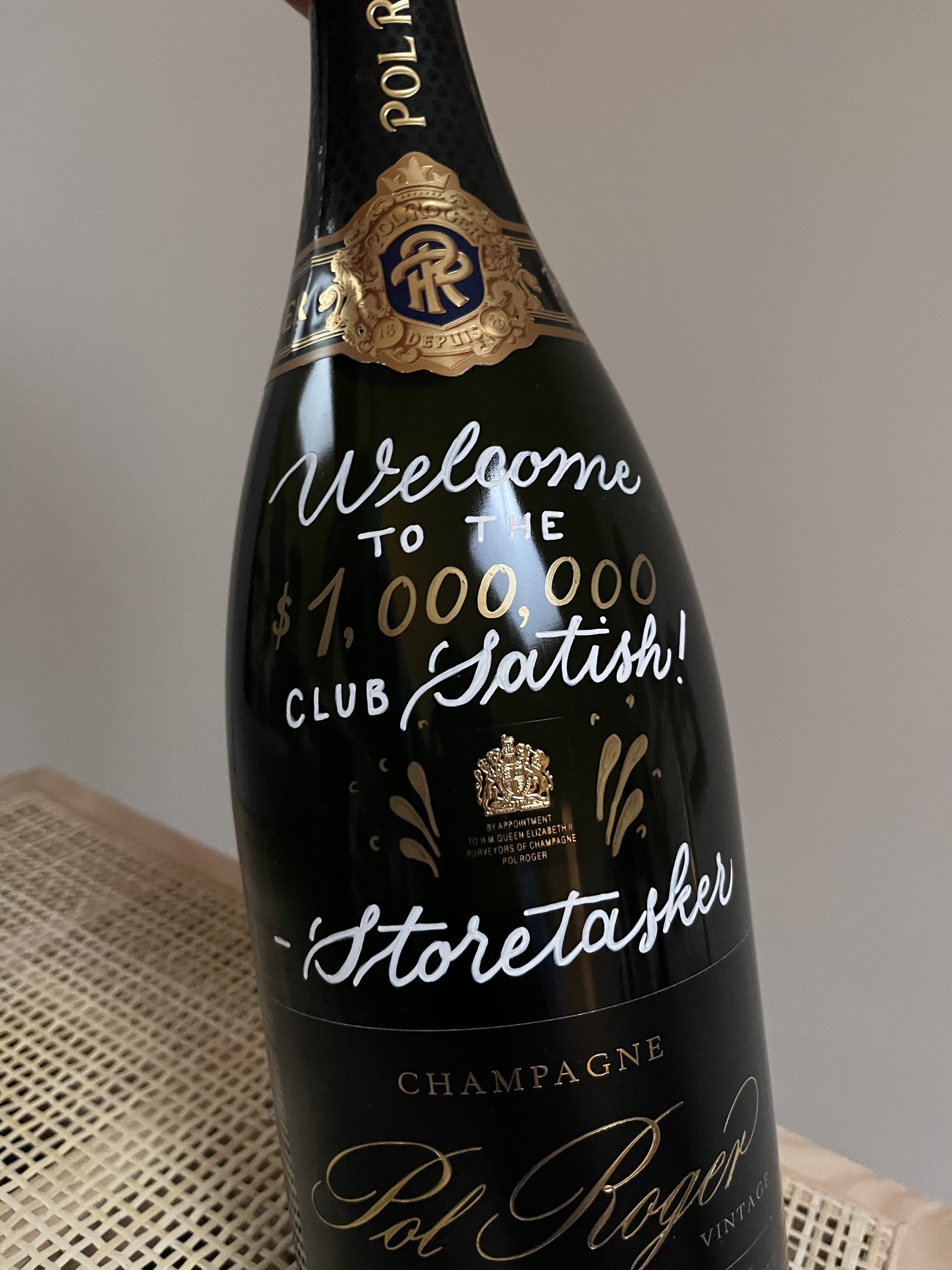 Celebrating Client Achievements with Champagne Personalization