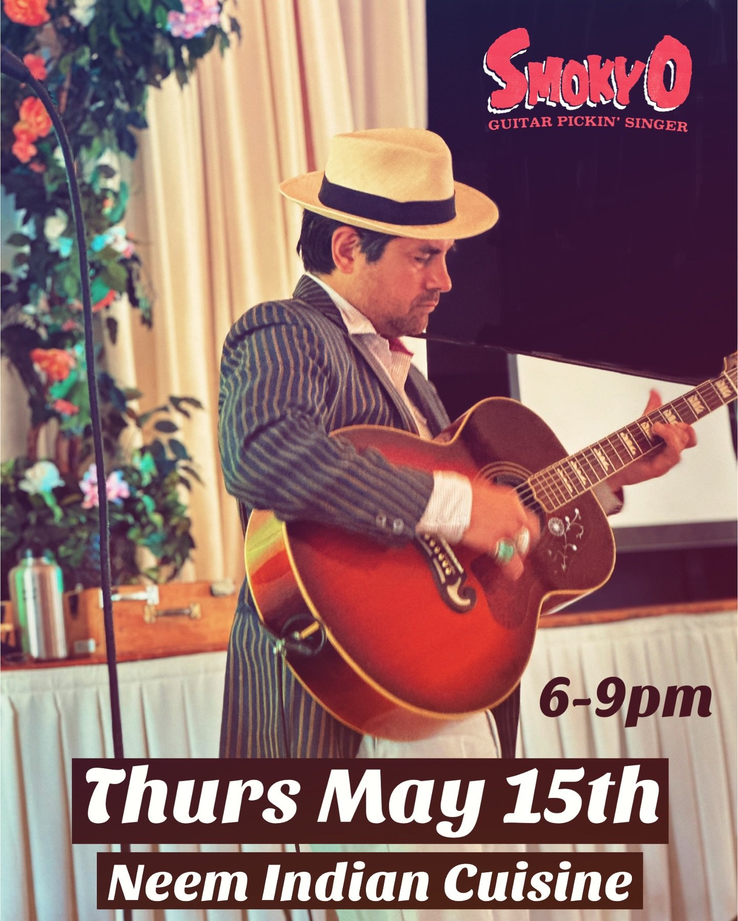 Thursday, get ready to indulge in delicious Indian food, exotic cocktails and live music w Smoky O! @neemindianbx
Music 6pm - 9pm
Thurs May 15th
Arrive early for happy hour! till 7pm
Neem Indian Cuisine
📍3549 JohnsonAve., Bronx NY 10463
Smo