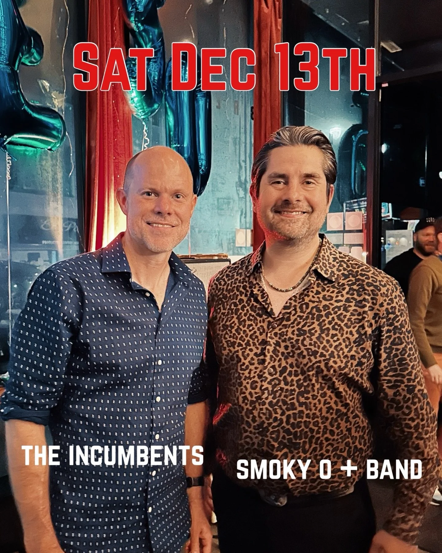 Excited for this Saturday! Two rocking bands, one night! The energy is gonna be next level.  Nate, lead singer of The Incumbents headlines and Smoky O and his band open the show. Music starts at 8pm @gracehallclub Hope to see you there. Tickets at Li