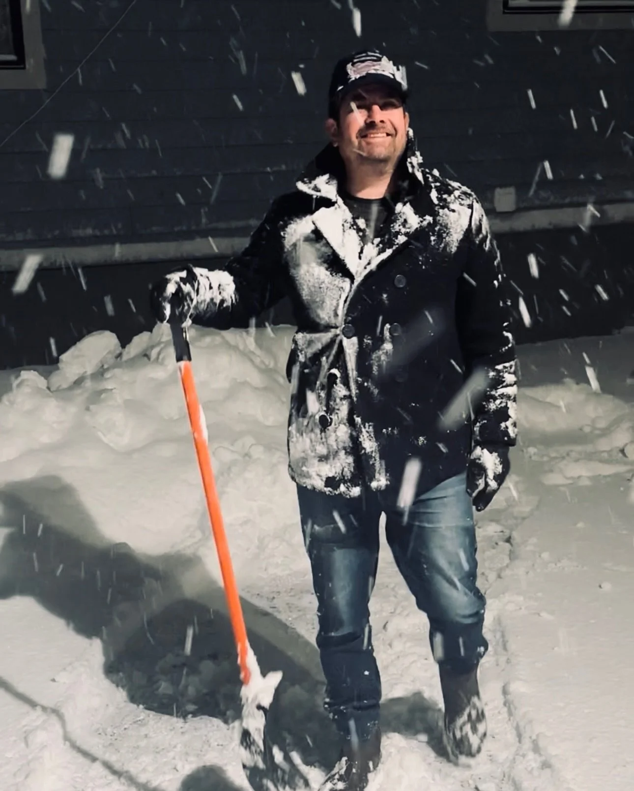 Delicate diamonds tumble quietly from heaven.