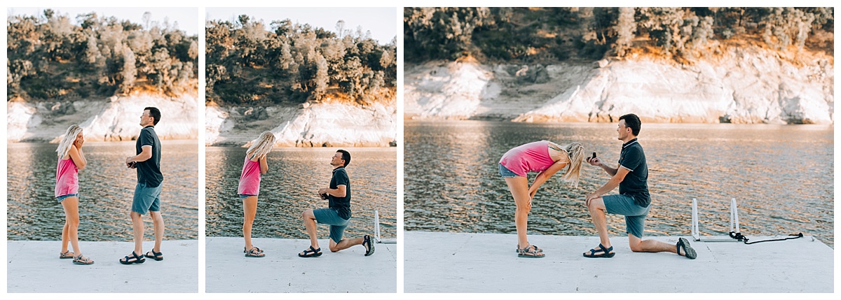 Maddy told Scott that the lake would be the perfect place to propose, but he told her he had something else planned for later in the summer. As they stood there, he told her that she was right; the lake would be the best place for him to propose. He then got down on one knee.