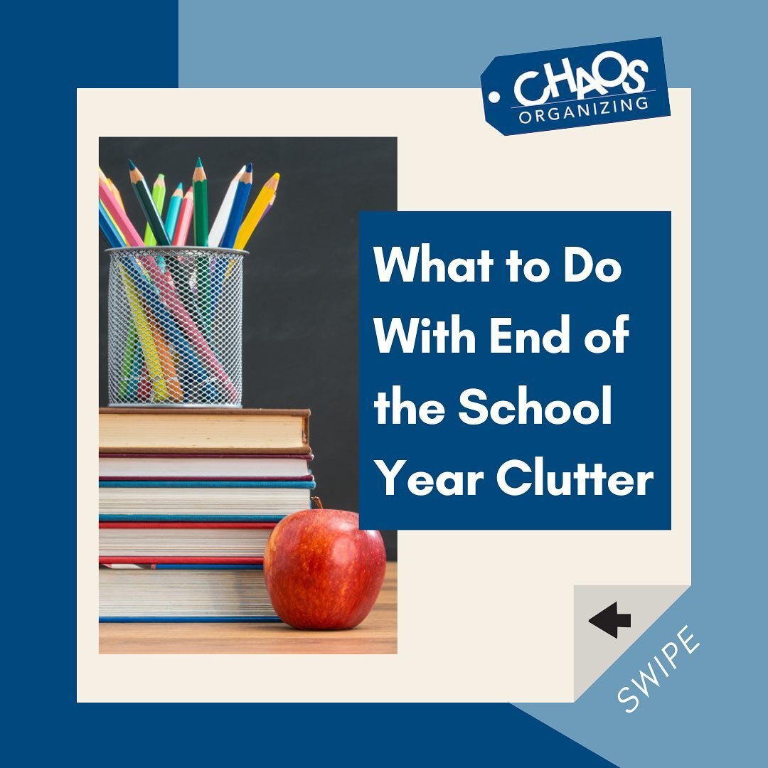 🎉 School's out for summer! But what to do with all that end-of-year clutter? 🤔 Time to get organized and transform your space into a cozy haven! Follow these simple tips, and reclaim your home from the chaos. 👏 #EndOfYearClutter #OrganizationGoals