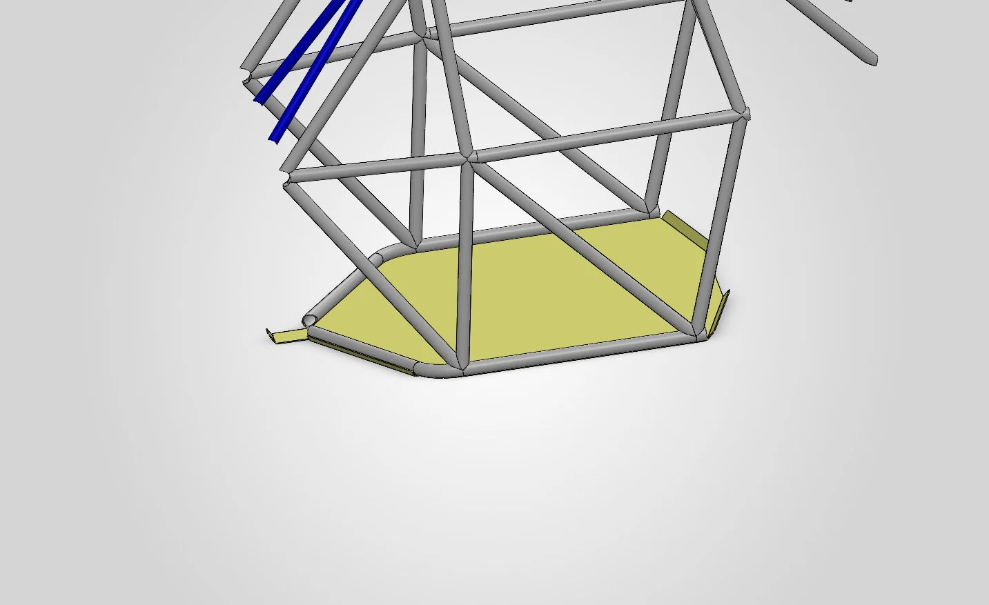 RZR200 chassis cut and remake pan only iso view.JPG