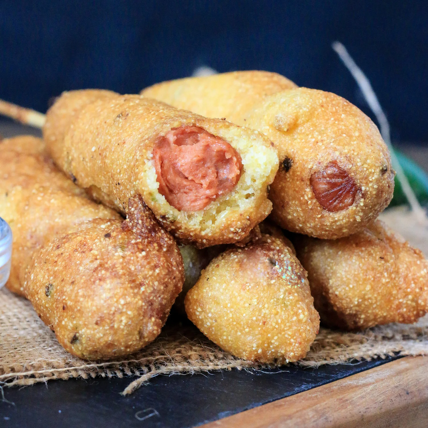 Vegan corn dog batter shop