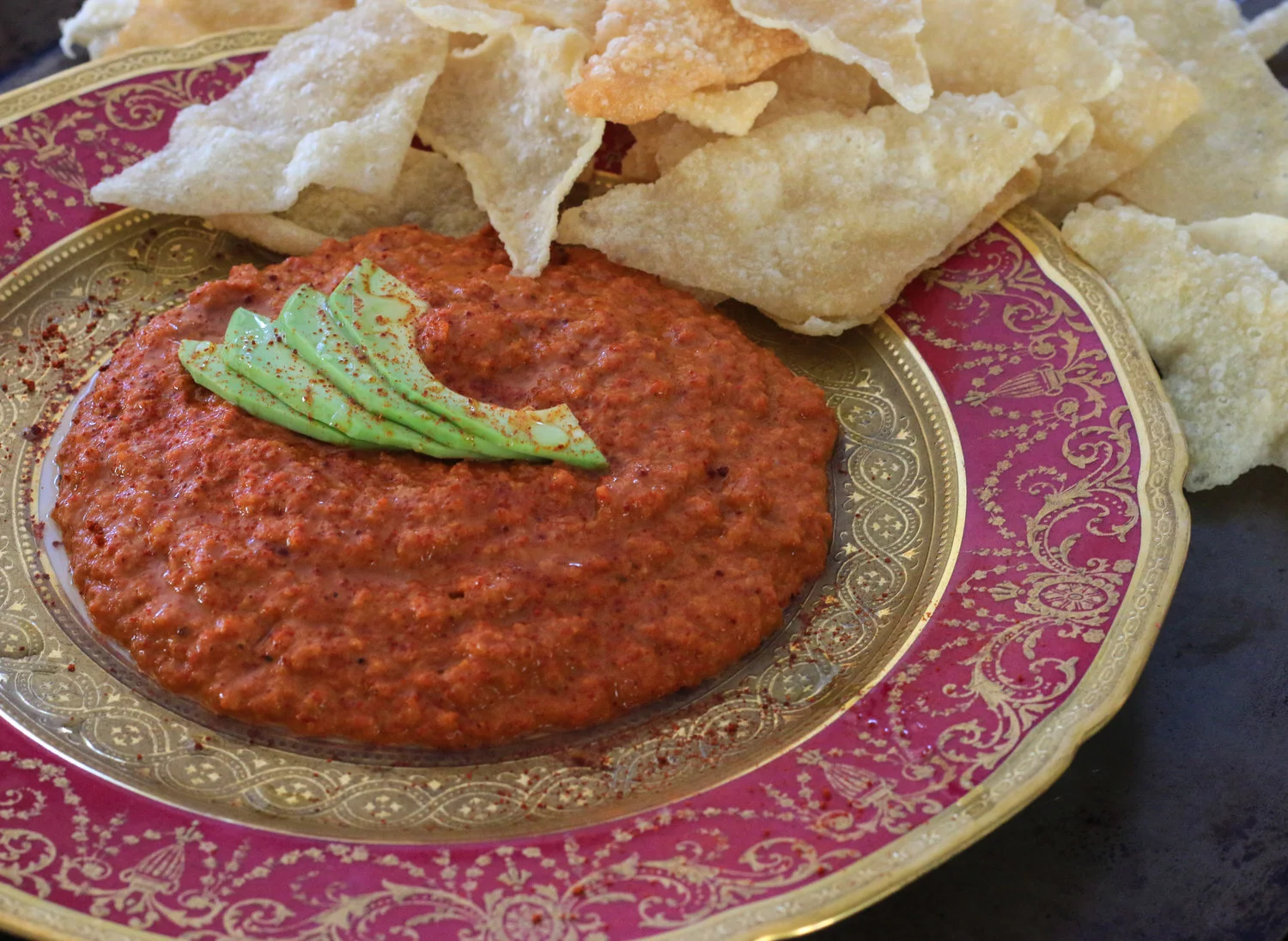 Mouhammara (Roasted Red Pepper Dip)