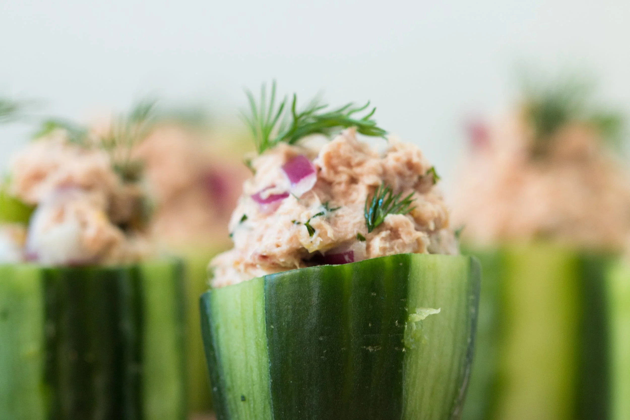 Tuna Cucumber Cups