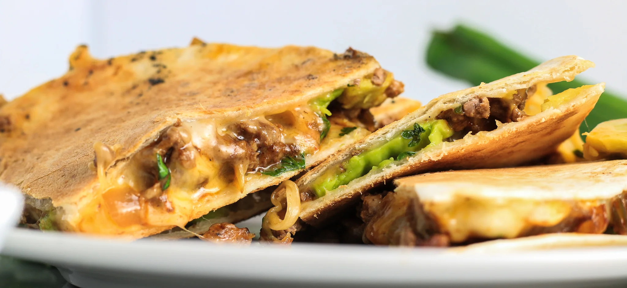 Cheesy Beefy Avocado Quesadillas Jillian Rae Cooks