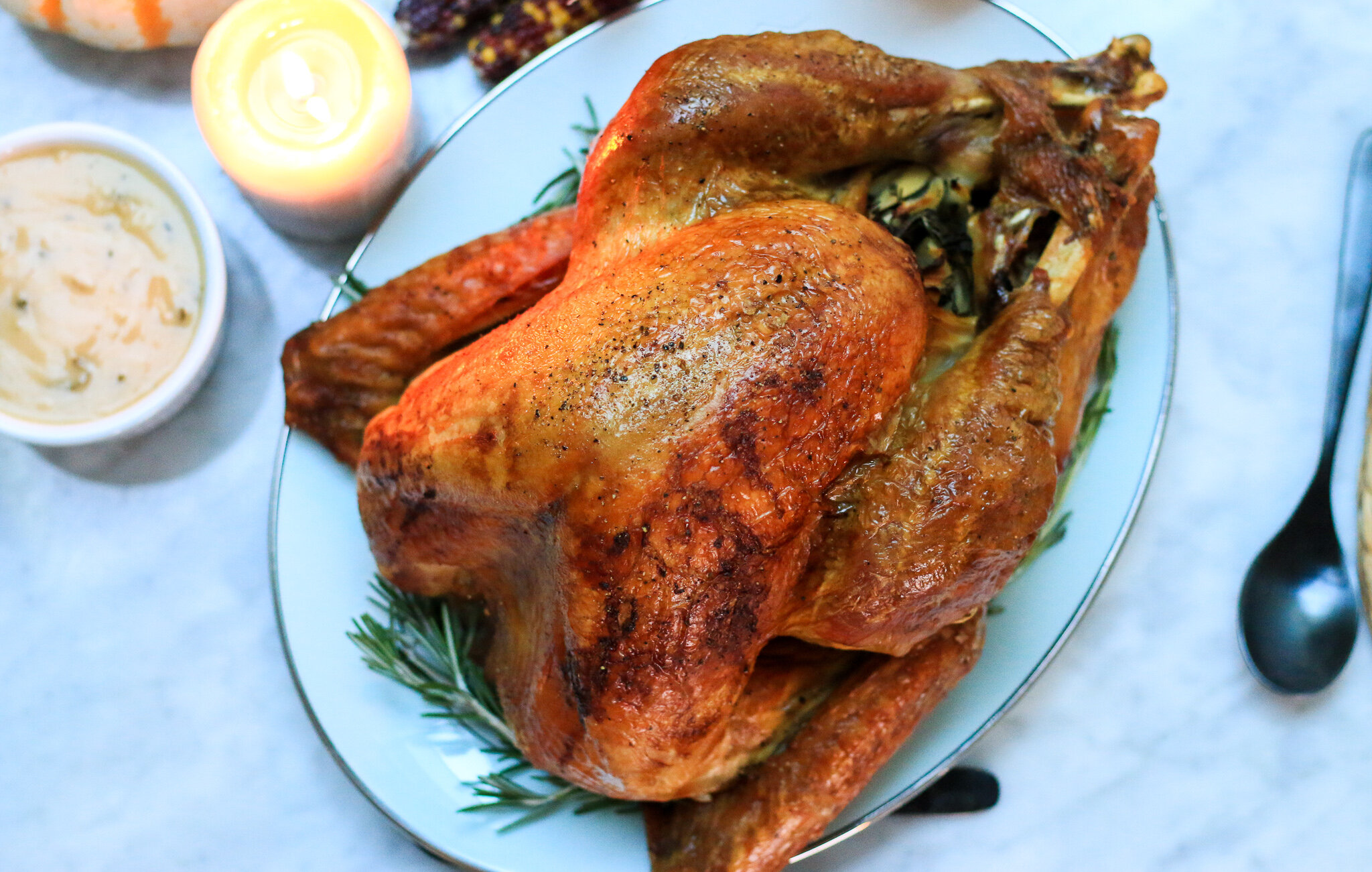 Brined from Frozen & Roasted Whole Turkey — Jillian Rae Cooks