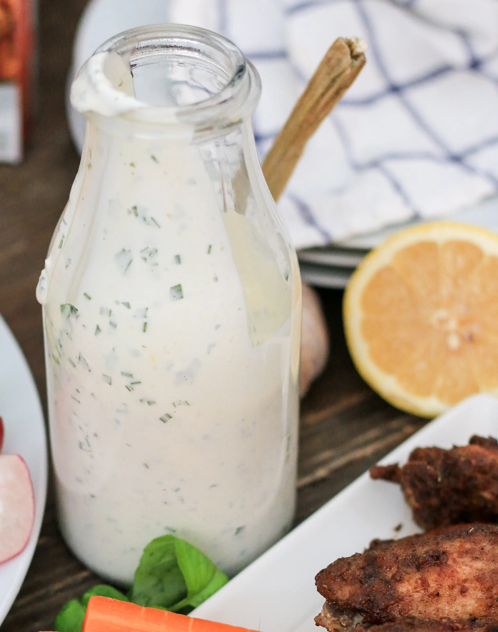 Homemade Basil Ranch Dressing
