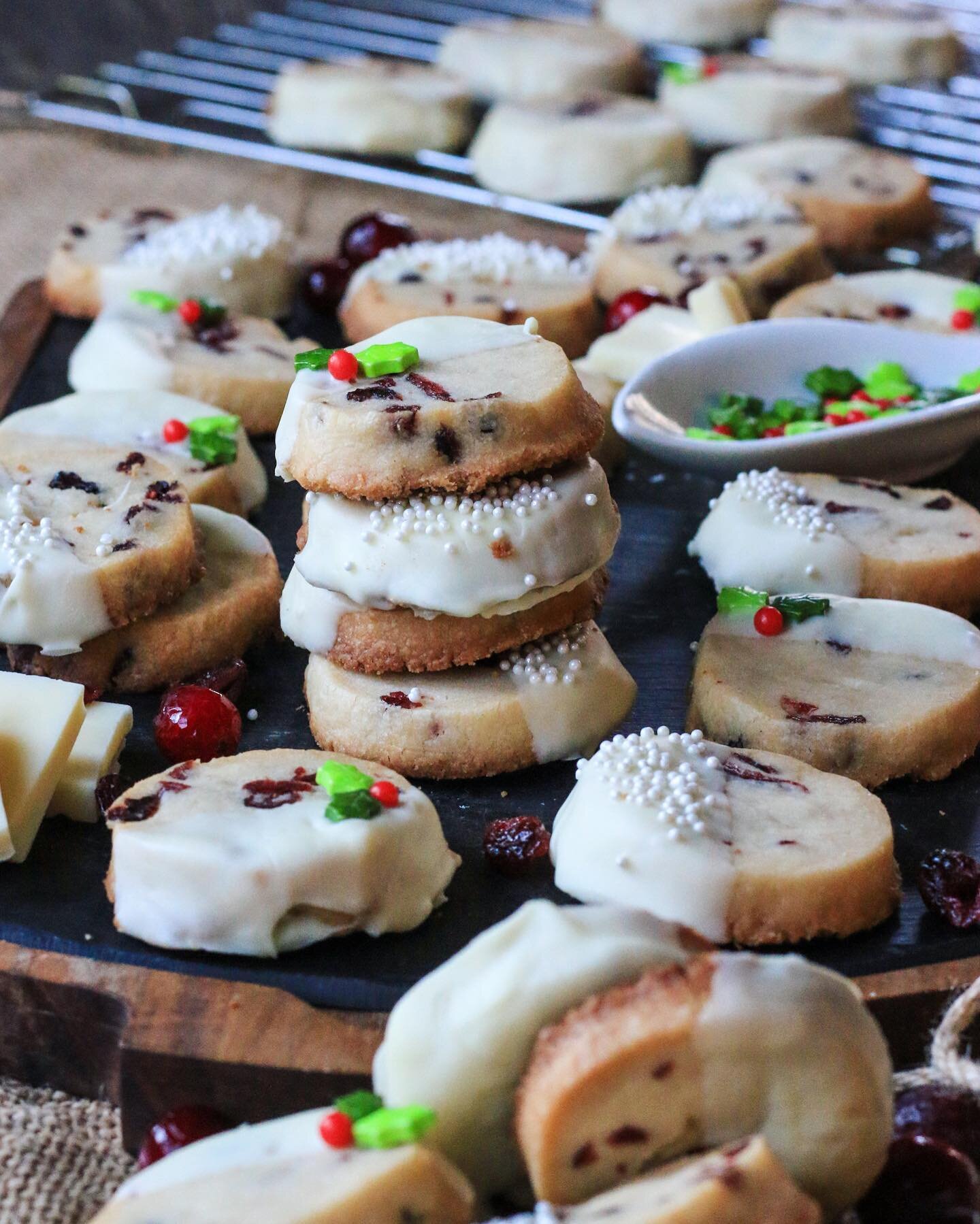 |Cranberry and White Chocolate Shortbread Cookies| One thing that a lot of us have practiced more than we ever thought this past year is baking. All of the baking trials and tribulations (messes, fails and burns) have no doubt helped us prepare for t