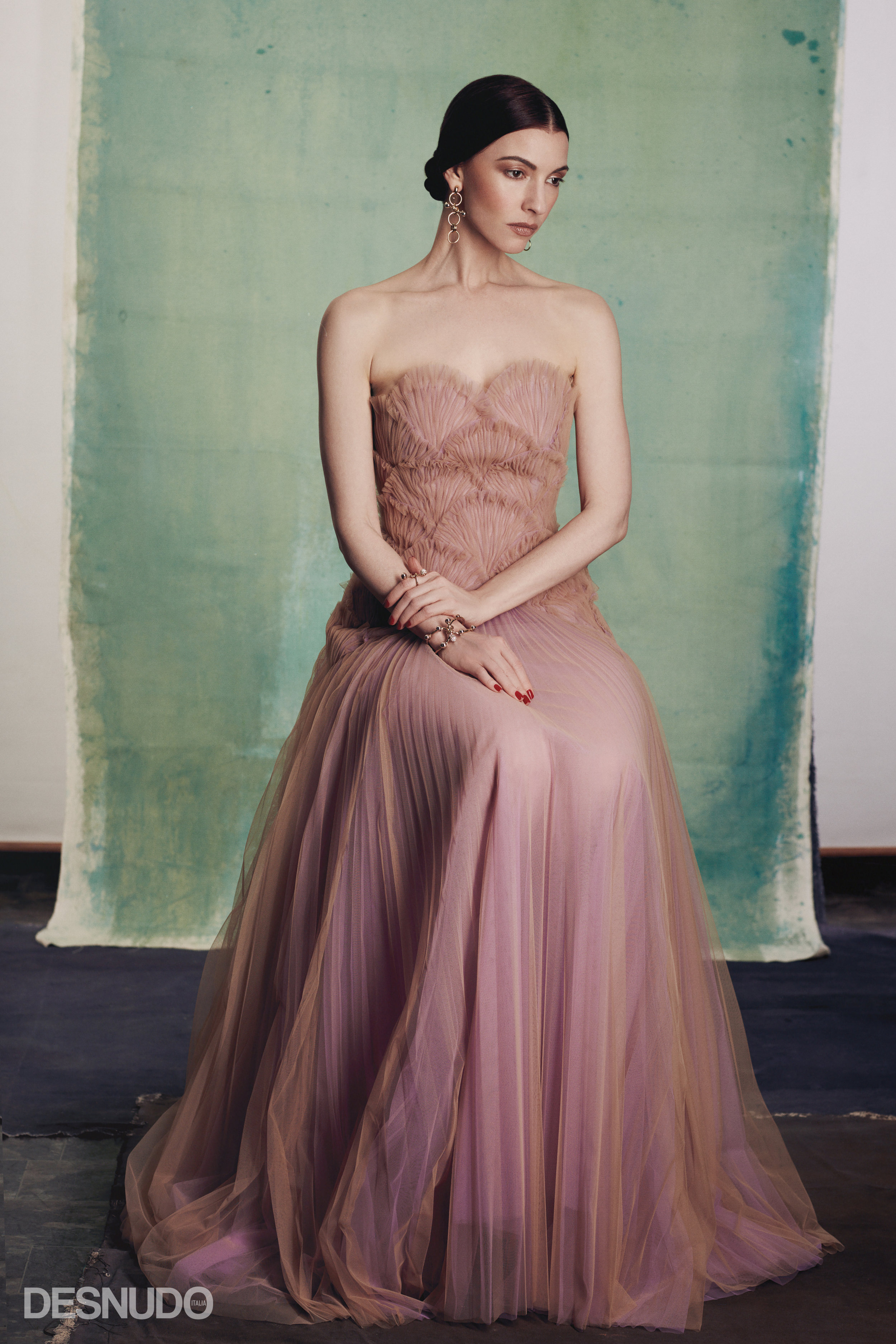 dress SYLVIO GIARDINA , jewelry GIULIA MANCINELLI BONAFACCIA