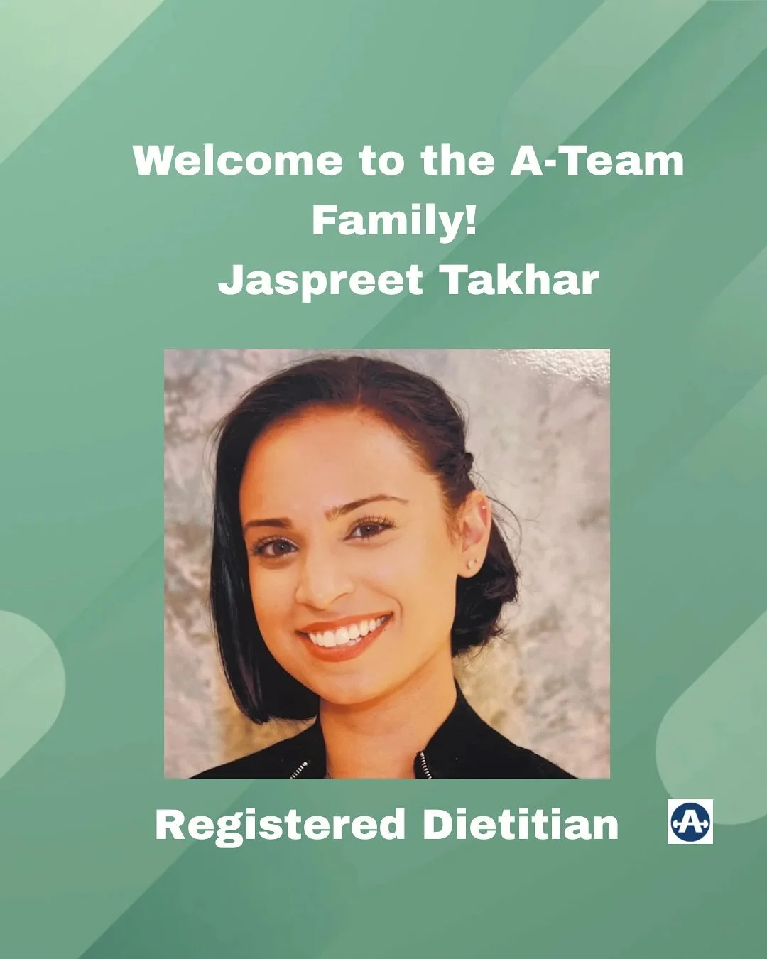 🌿 Meet Jaspreet- our newest Registered Dietitian  at A-Team Health and Fitness in Sunnyvale!
She’s all about simple, sustainable, and personalized nutrition that fits real life — no fads, just feel-good fuel 💪
A proud SJSU grad and pl