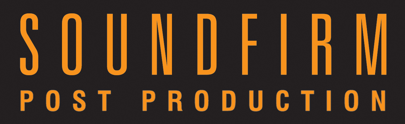 Soundfirm post production Logo Orange on Black Background NEW%0D%0A 2015.jpg