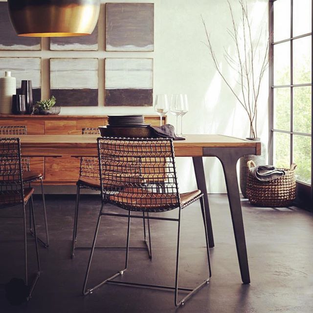 Inspiration by Design | Modern and Refined Wood | You can shop this look @crateandbarrel