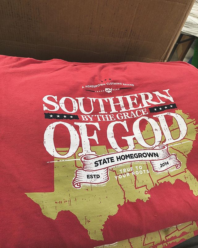 While we&rsquo;re happy the be southern, and the grace that comes with it, i could do without the 7th circle or hell temperatures this week. .
.
.
.
#oldsouth #oldsouthprintco #screenprint #screenprinting #georgia #daltonyall #statehomegrown #roq #po