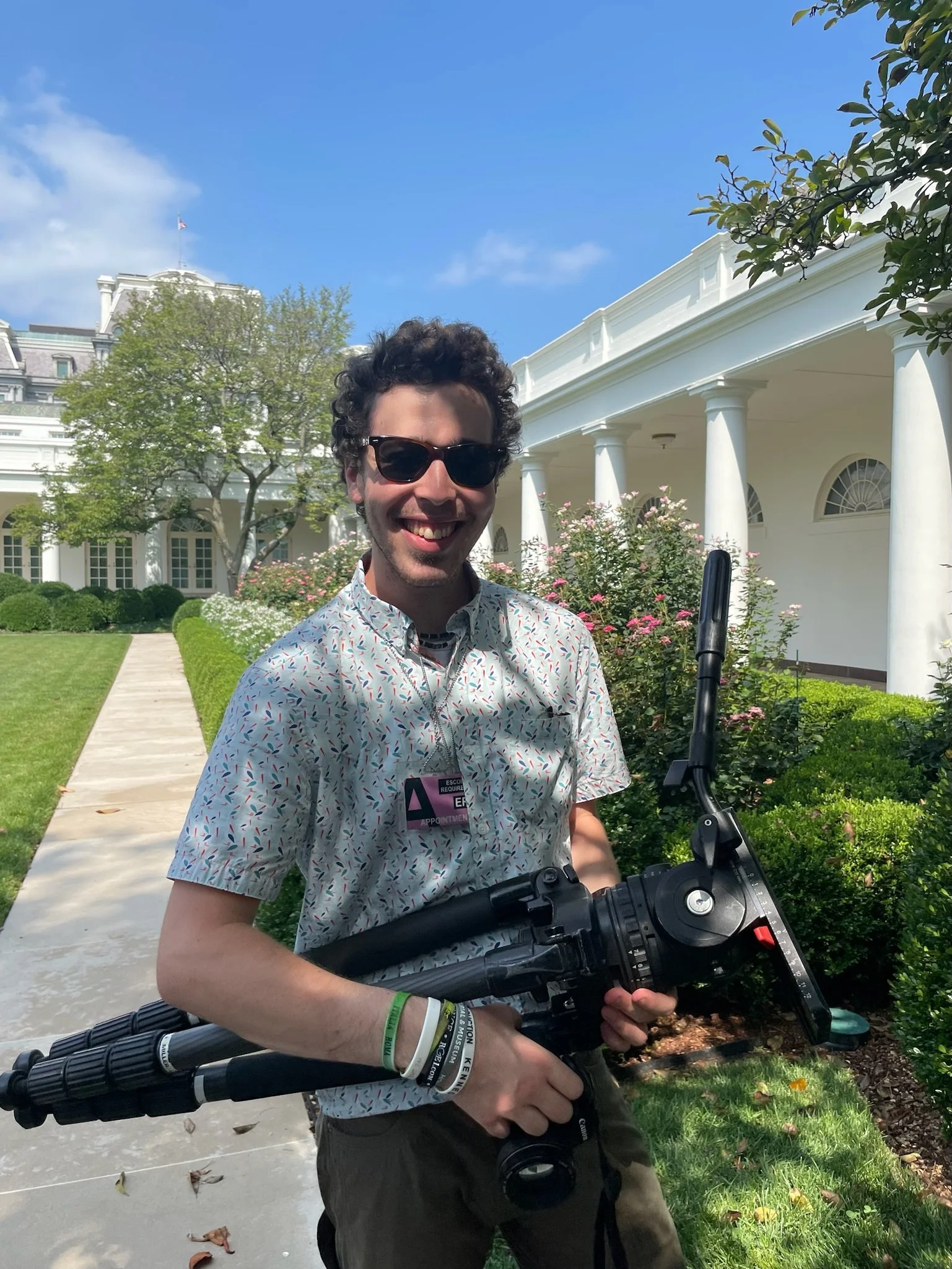 Filming at The White House