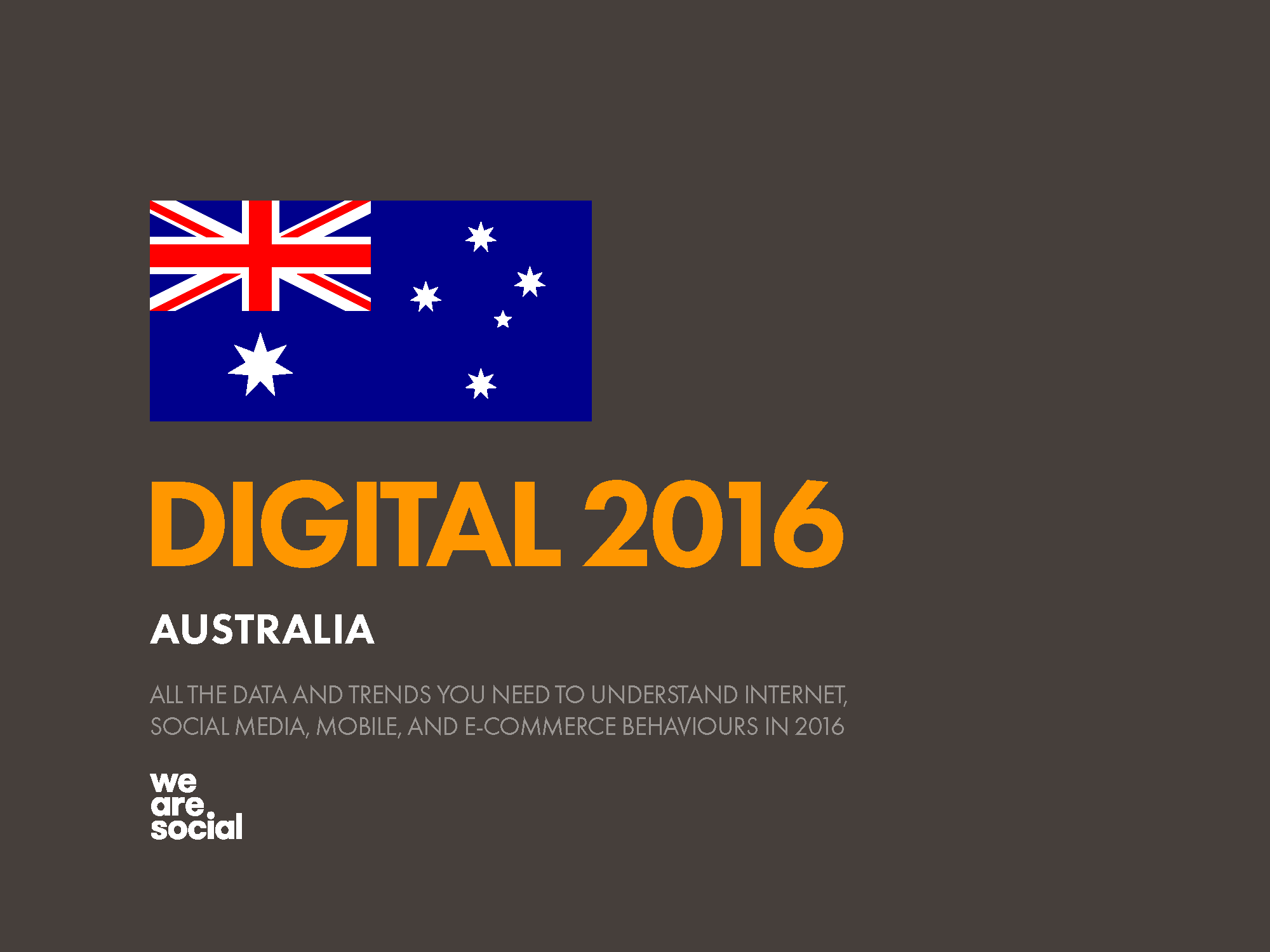 Digital 2016: Australia (January 2016)