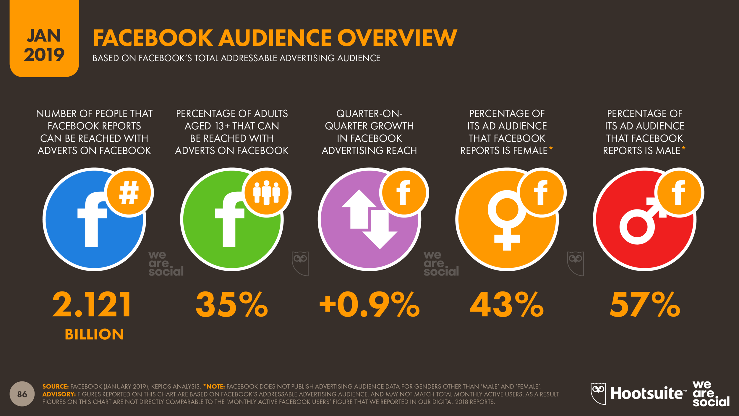 Facebook Advertising Audience Overview January 2019