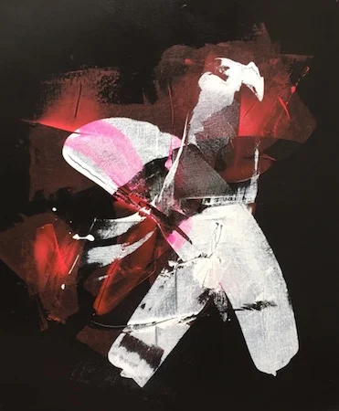 RICHARD MARTIN Broken Dreams acrylic on canvas under perspex 122 x 101 cm