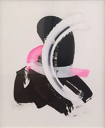 RICHARD MARTIN Cheeky Custody acrylic on canvas, perspex 167 x 137 cm