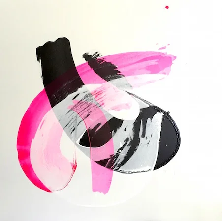 RICHARD MARTIN Come To Me acrylic on canvas under perspex 120 x 120 cm