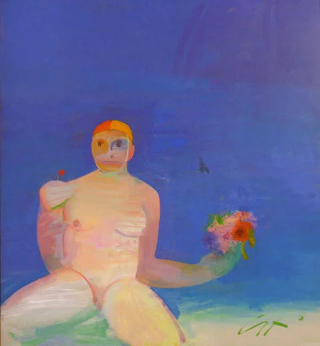 Bondi Virgin as a Bridesmaid oil on canvas 128 x 117 cm SOLD