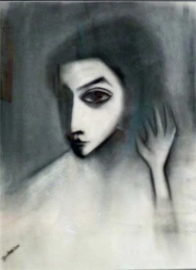 The Model, 1969 pastel on paper 75 x 55 cm signed 'Dickerson' bottom left SOLD