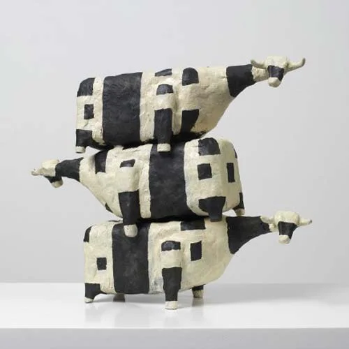 Three Cows in a Pile, 2001 Bronze 22.9 x 22.9 x 8.9 cm edition of 3/9 SOLD