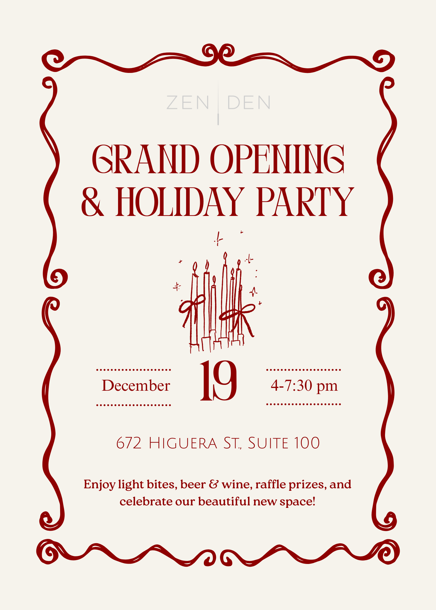 Red and Cream Hand Drawn Illustrative Christmas Party Invitation.png
