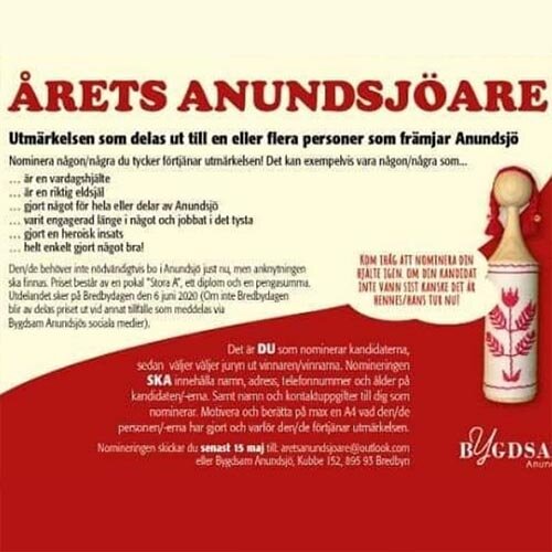 Årets Anundsjöare