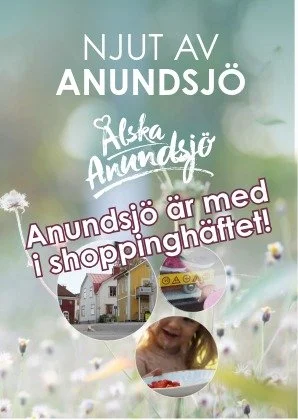 Anundsj&ouml; &auml;r med i shoppingh&auml;ftet!

Nu kan du ta del av fina erbjudanden &ndash; b&aring;de h&auml;r hemma i byarna och n&auml;r du bes&ouml;ker stan. 

Flera av v&aring;ra fantastiska f&ouml;retagare finns med i h&auml;ftet, och vi har