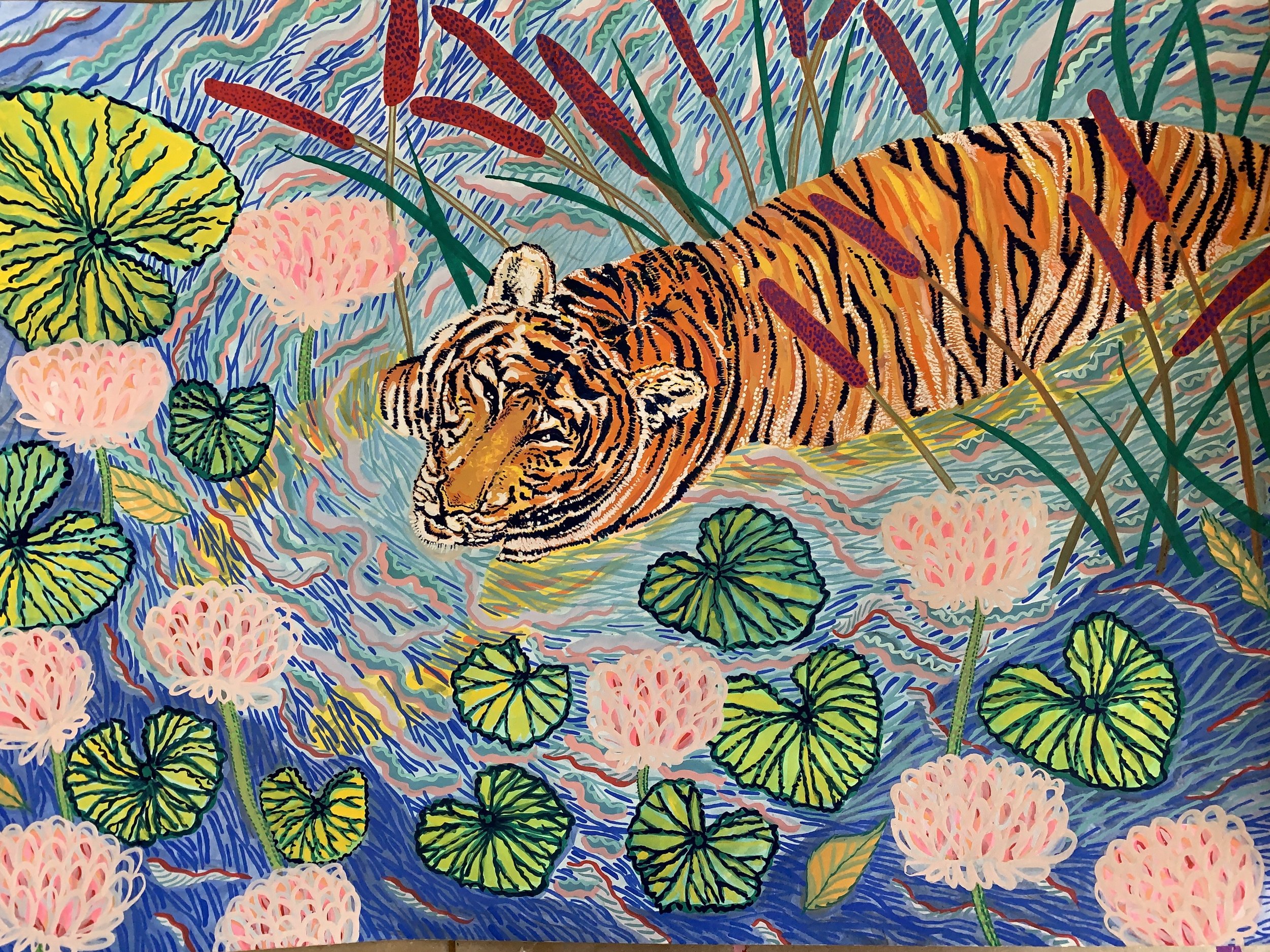 The Water Tigress - Archival Fine Print- Landscape