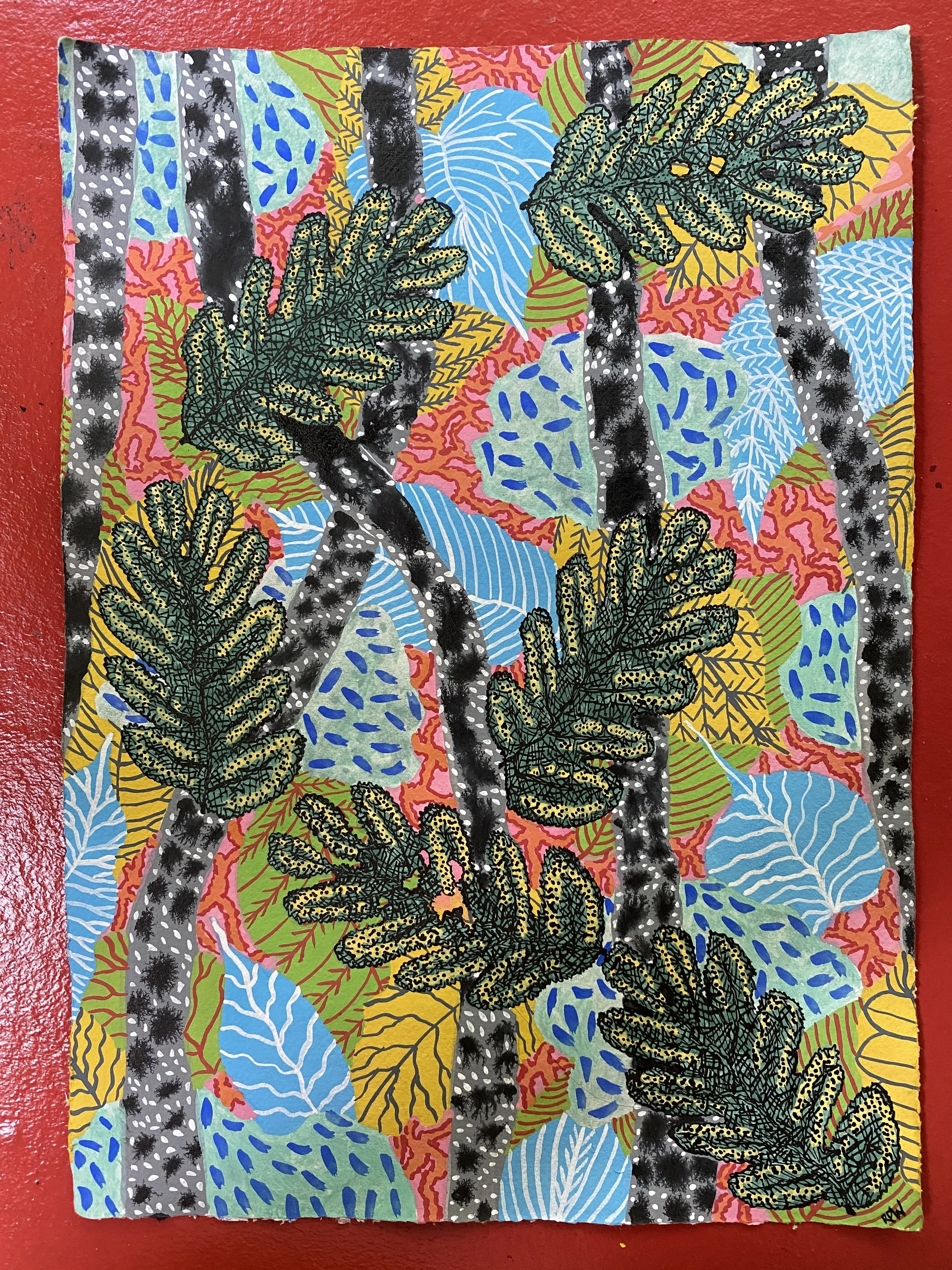 Scenes with Leaves. 2024-2025