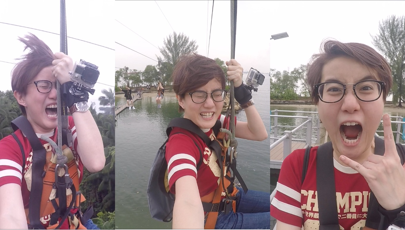 Fear 09 – Flying fox for the first time! (MegaZip Sentosa)
