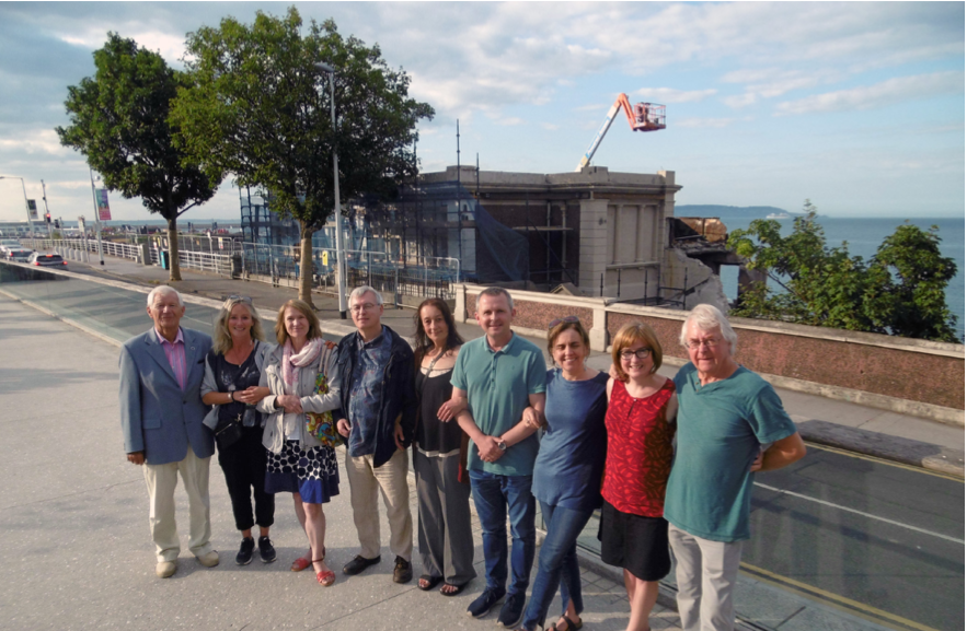 The current committee of Save Our Seafront Anne Carter, Derek Sheil, Bob Waddell, Lola Hynes, Fergal McLoughlin, Anne Martin, Paul O'Brien, Valerie Lagrave, Jim Curtis, Mary McLaughlin Beck (resigned June 2018), Cllr Melisa Halpin, Lynn McKee. The present Chairperson of SOS, who is also a founder member, is Richard Boyd Barrett, TD.