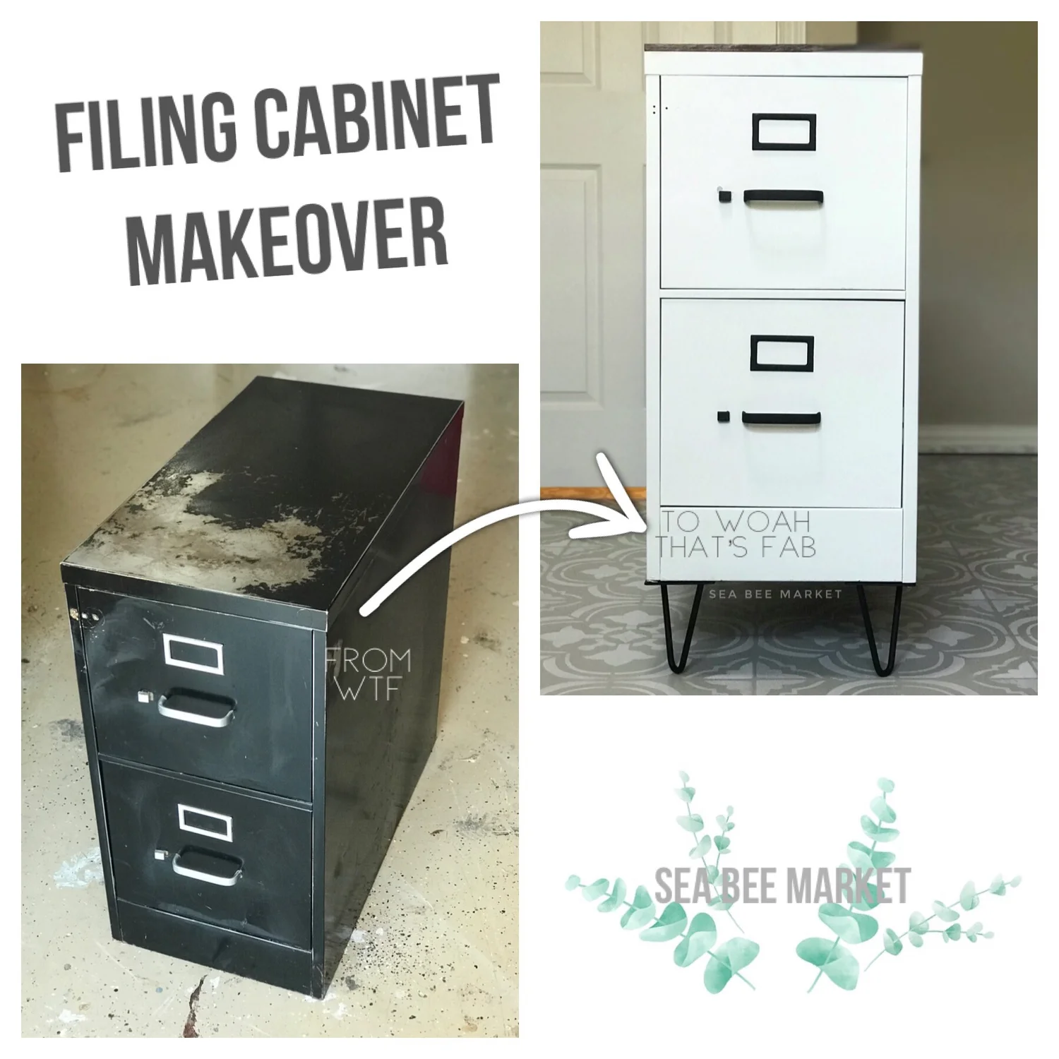 Filing Cabinet Diy Upcycle Sea Bee Market