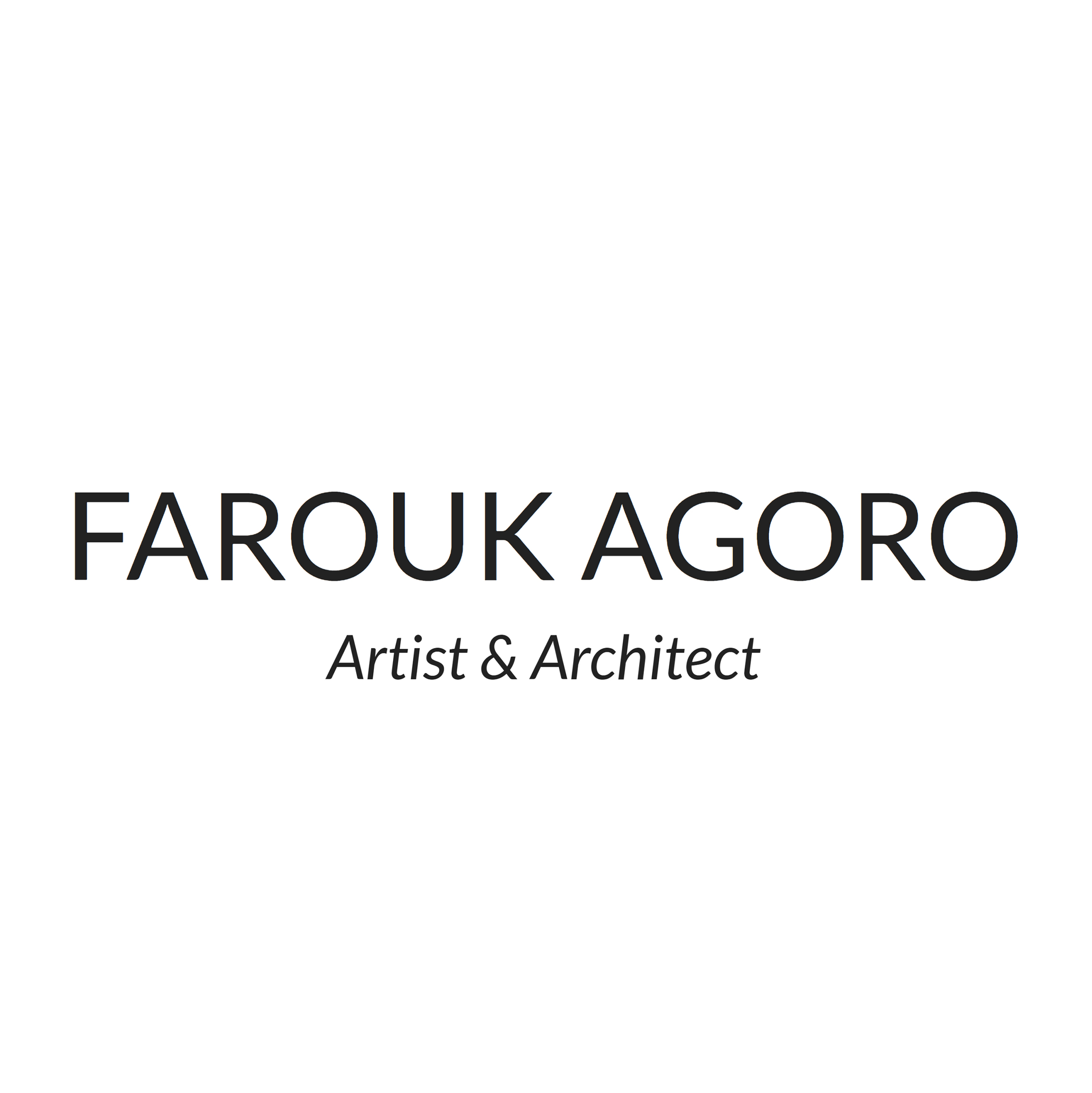 Farouk Agoro - Artist &amp; Architect