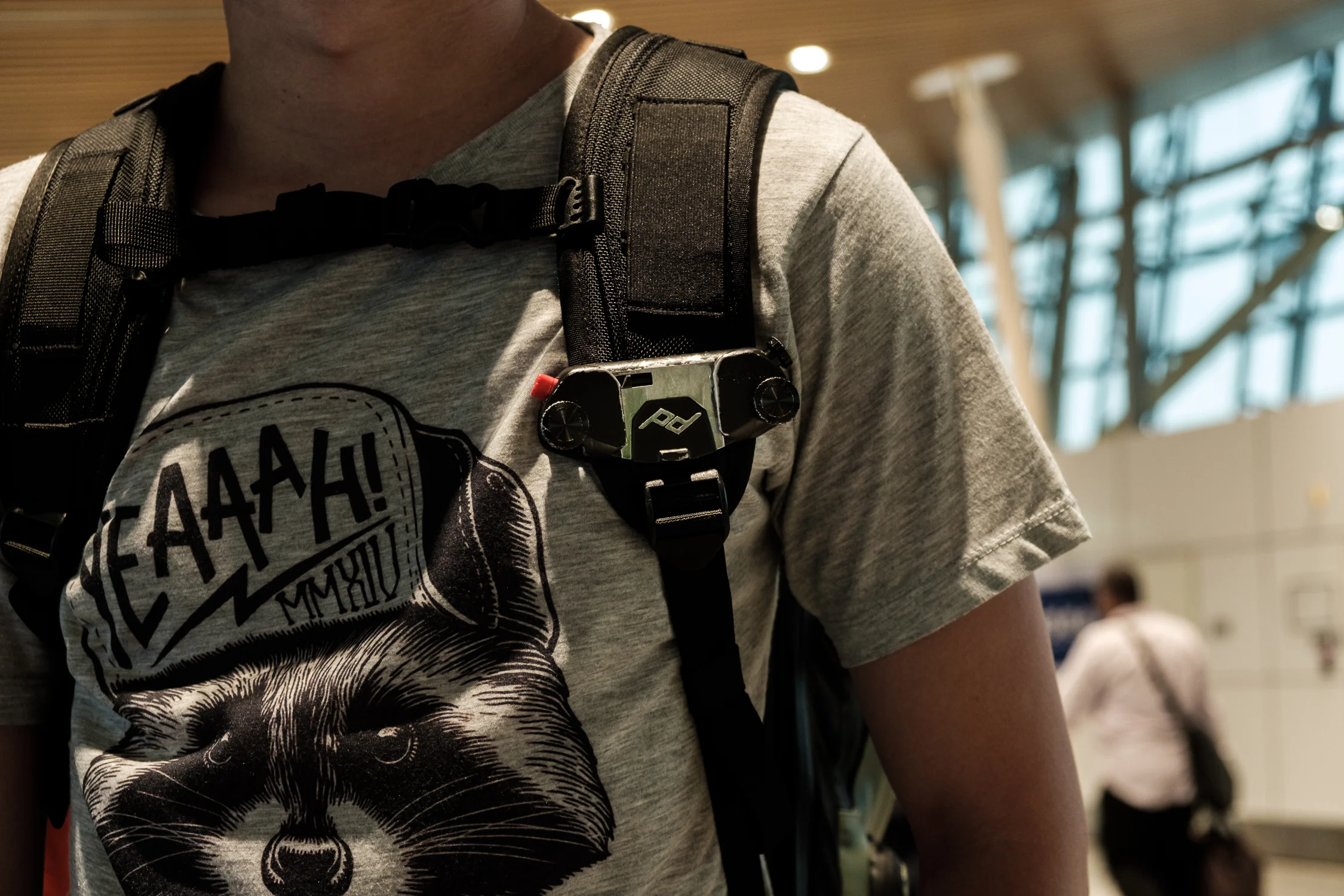 With the Peak Design Capture Pro V2. My absolute favourite piece of accessory when I’m out and about. If you hate using neck straps on your camera, you’ll love this.
