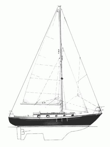 The Crealock 34 Cutter Rigged Diesel Auxiliary Sailing Yacht, designed by ‘Gentleman’ Bill Crealock and built by Pacific Seacraft