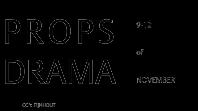 PROPS DRAMA. film erased my process